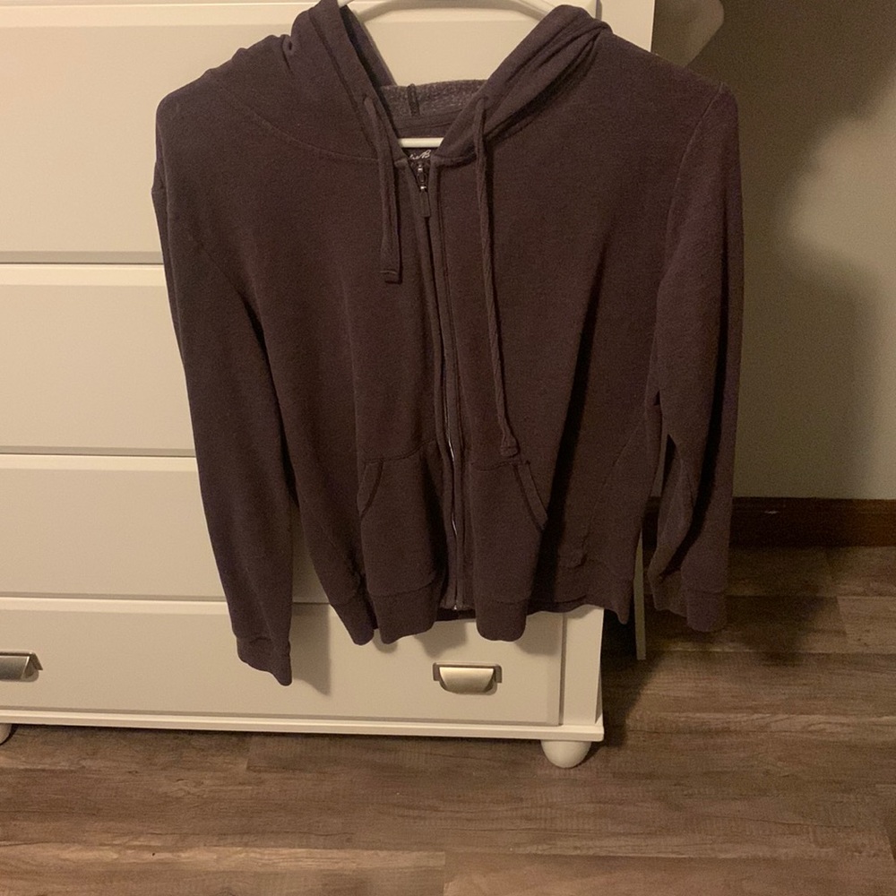 eddie bauer burgundy zip up